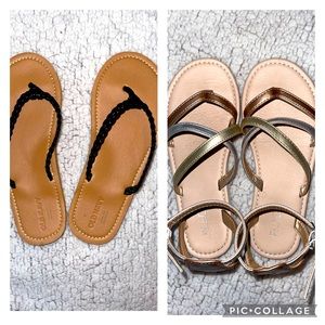 💛2 for price of 1–Girls Shoes Children’s Place Sandals & Old Navy Flops… Size 2